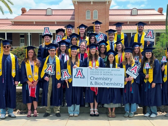 2025 CBC Graduate group photo in front of Old Main