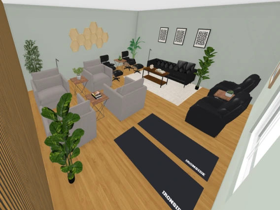 Photo of the Recharge Room model
