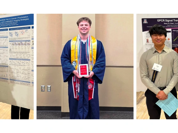 2025 Biochemistry Thesis Awardees Jake Shaw, Jaden Todd-Nelson, Sean Chen