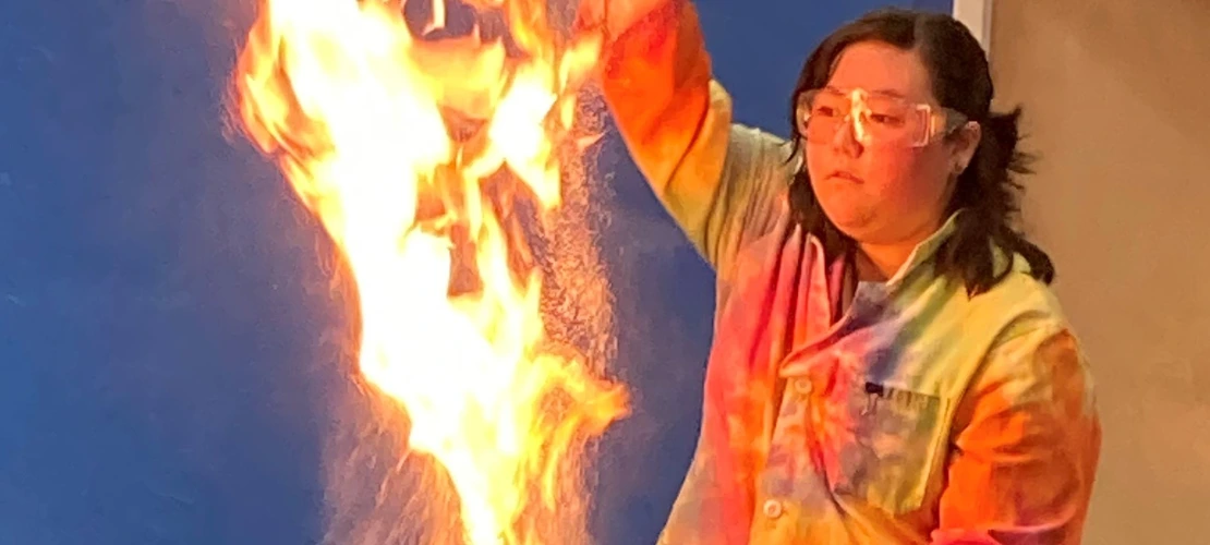 Kierra Garland during the Chemistry "Magic Show"