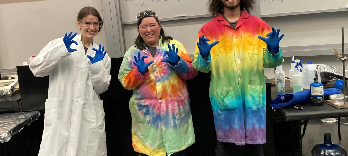 Lauren Konopacki, Kierra Garland, and Cristian Chavira during the Chemistry "Magic Show"