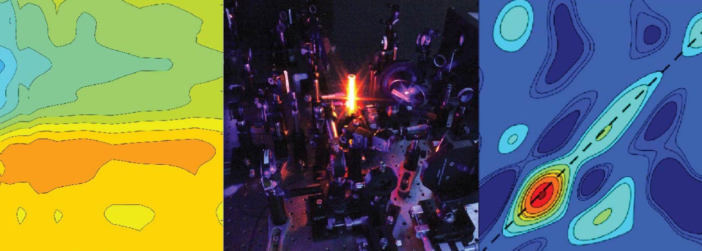Ultrafast nonlinear laser spectroscopy set up and data
