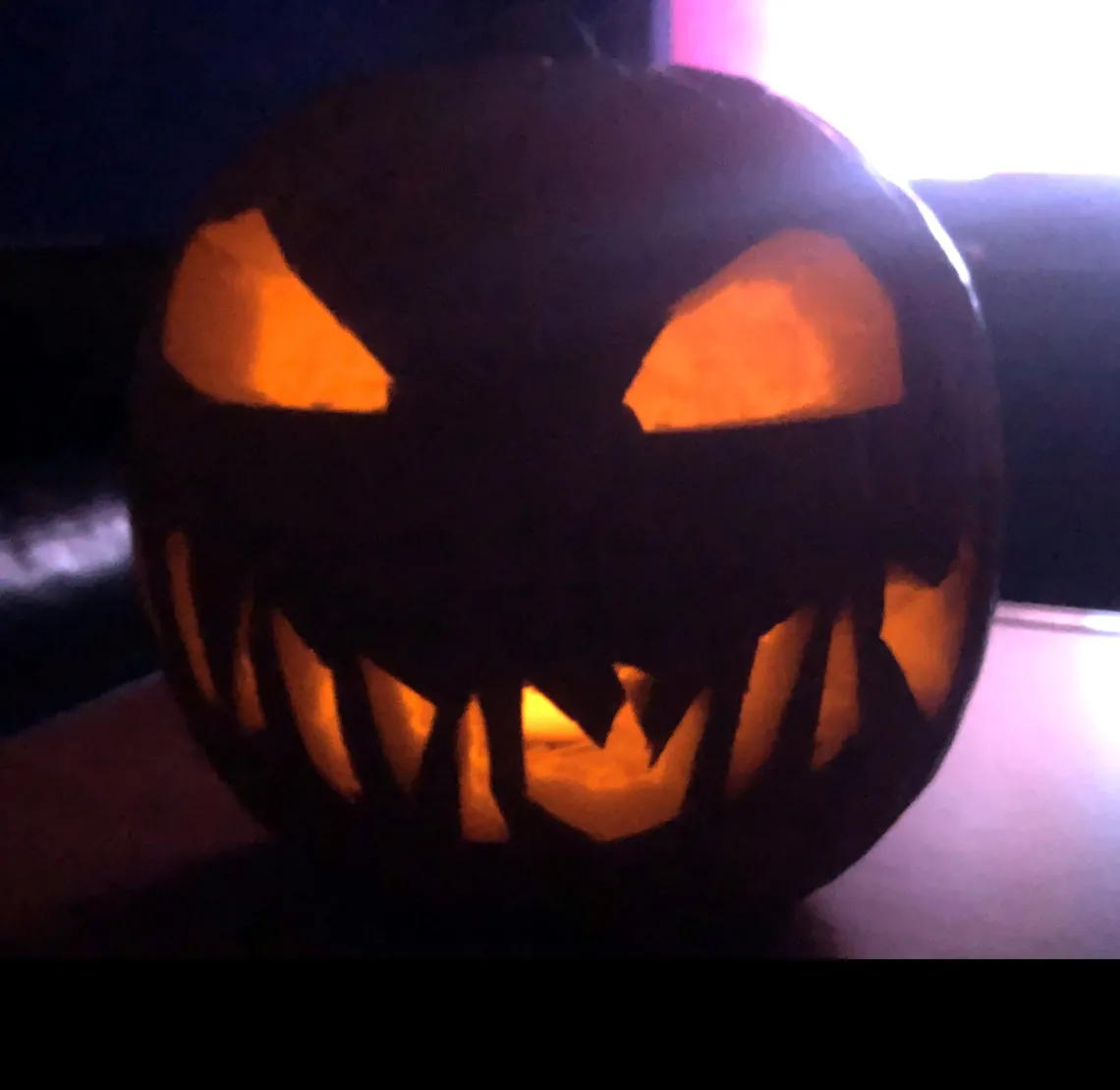 Scary pumpkin by Heather Kwapiszeski