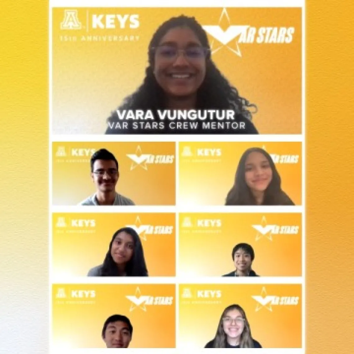 Vara Vungutur smiling with others