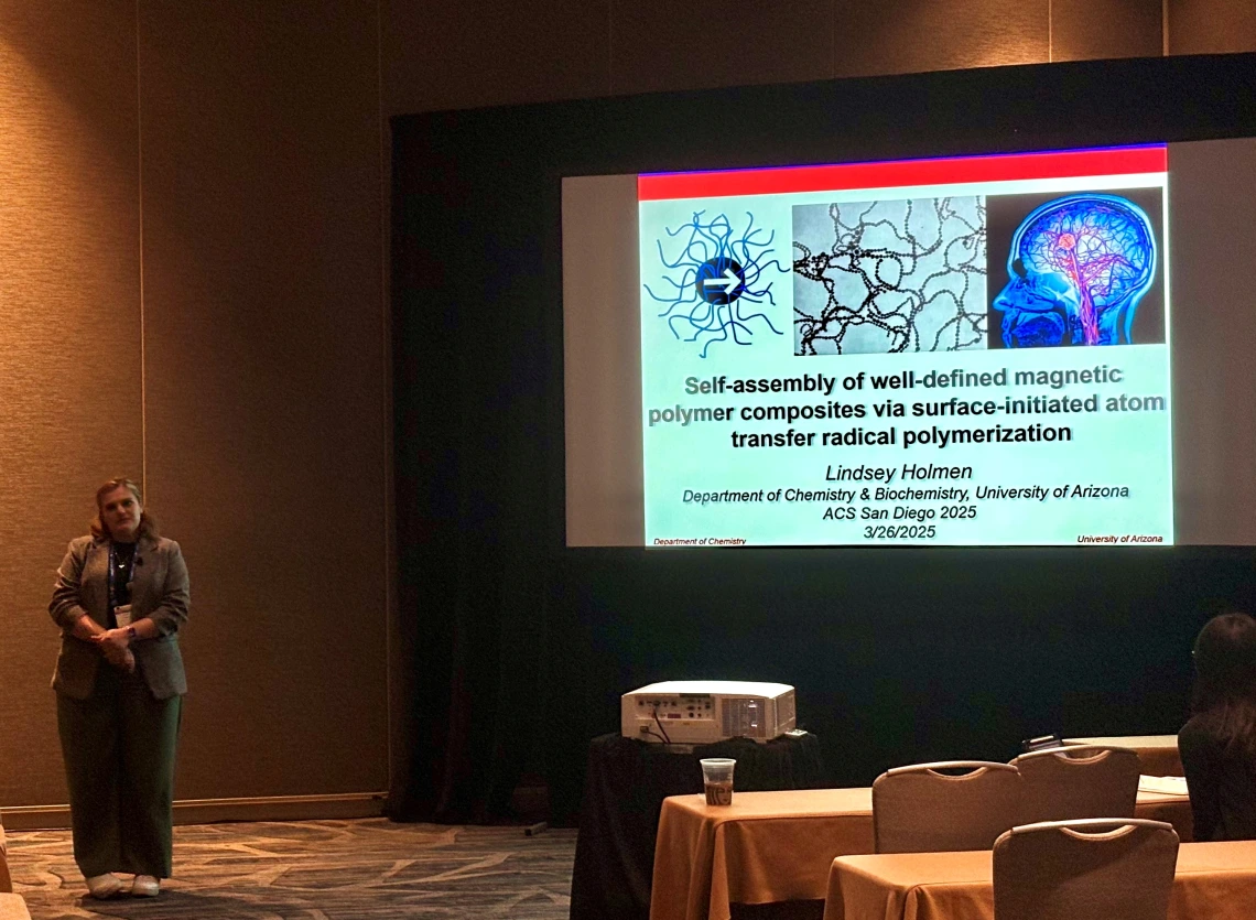 CBC Student Lindsey Holmen presenting at ACS 2025