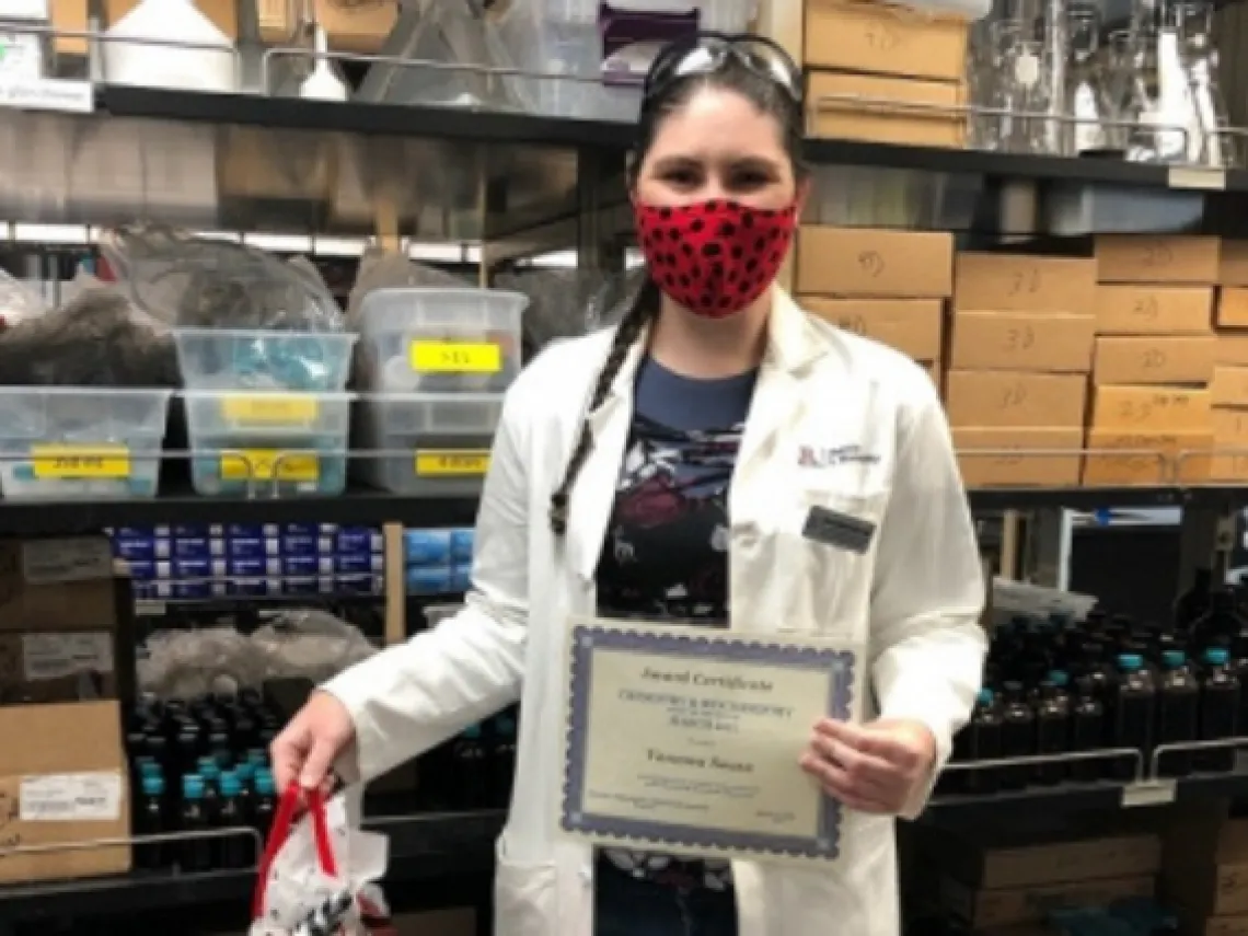 Vanessa Sousa Receives March Staff of the Month Award picture of Vanessa Sousa
