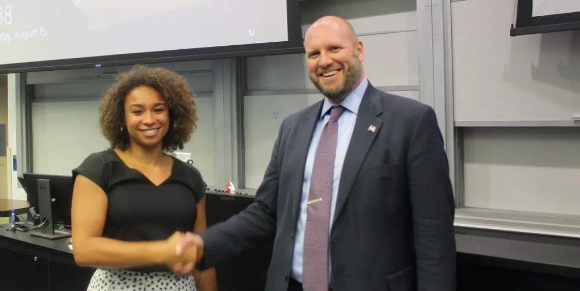 Taylor Gee wins Carl S. Marvel Graduate Fellowship