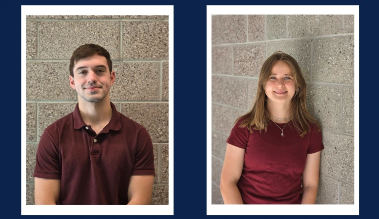 CBC Undergraduates Gavin Arnold and Natalie Rawlings