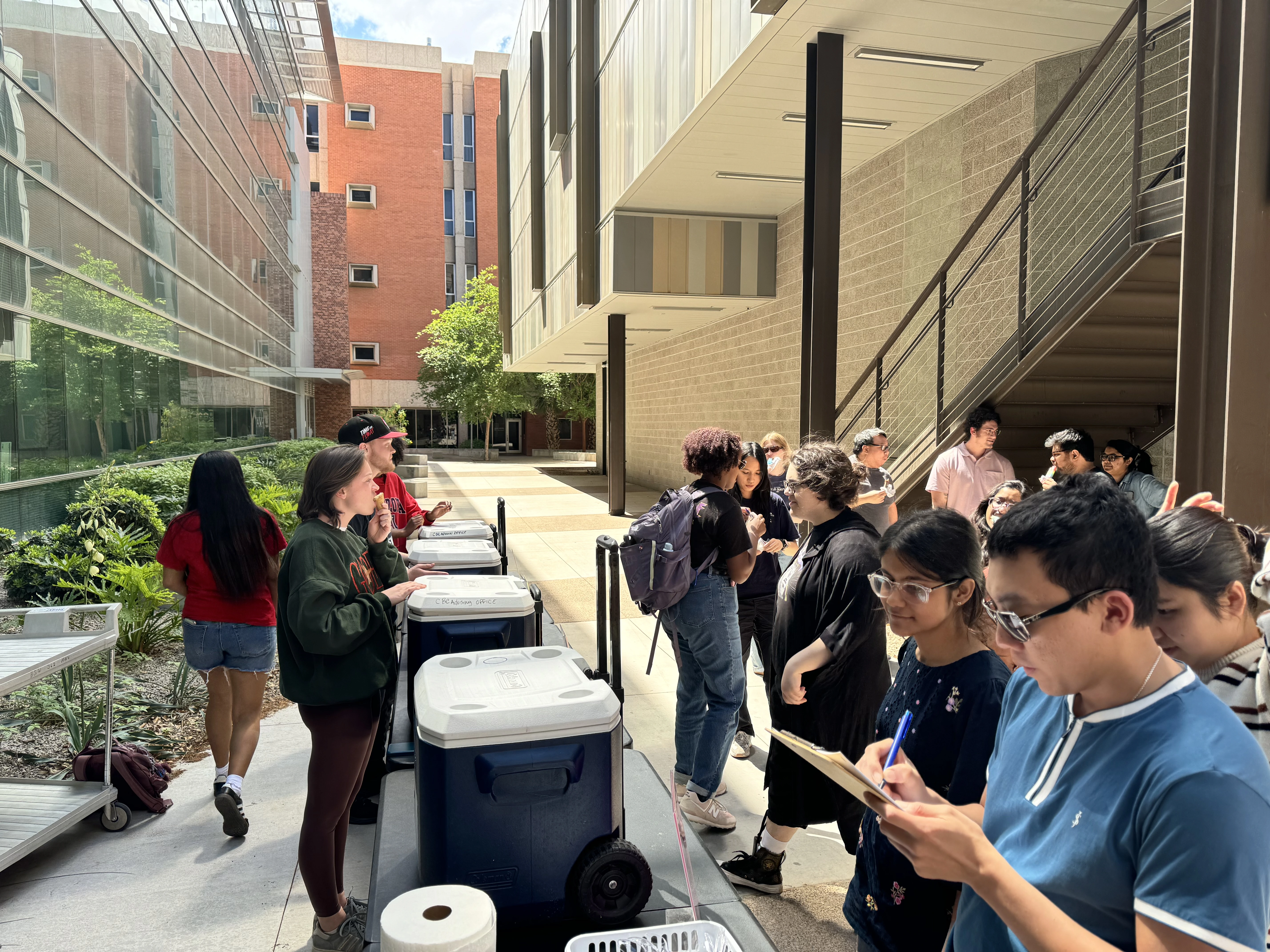 CBC Ice Cream Social between Chemistry & Commons and CSB 